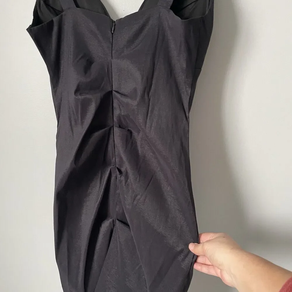 Vintage Profile y2k 2000's Formal Dress Sleeveless Ruched Form Fitting Women's 9 - Picture 4 of 9